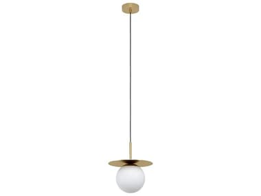 Eglo Arenales 1-Light Brushed Brass Globe Mini Pendant EGL39952A