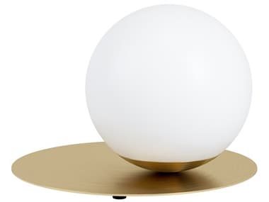 Eglo Arenales Brushed Brass White Opal Glass Table Lamp EGL39954A