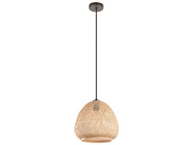 Eglo Dembleby 1-Light Black Brown Pendant EGL43261A