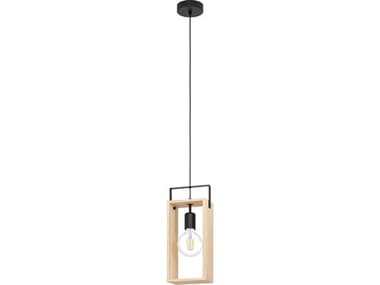 Eglo Famborough 1-Light Black Brown Mini Pendant EGL43413A