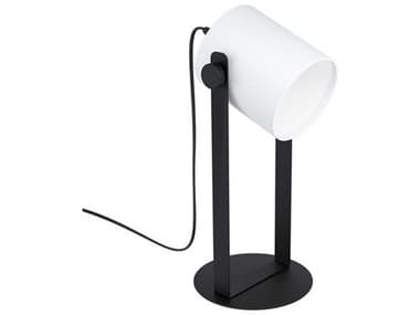 Eglo Burbank Black White Fabric Table Lamp EGL43428A