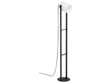 Eglo Burbank Black White Fabric Floor Lamp EGL43429A