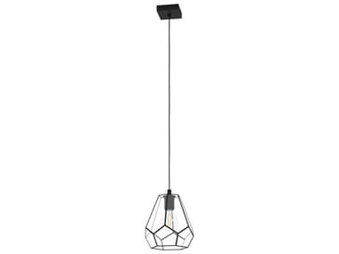 Eglo Mardyke 1-Light Matte Black Geometric Mini Pendant EGL43643A