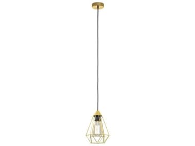 Eglo Tarbes 1-Light Brushed Brass Mini Pendant EGL43681A