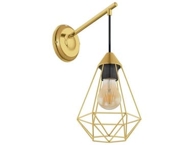 Eglo Tarbes 1-Light Brushed Brass Wall Sconce EGL43684A