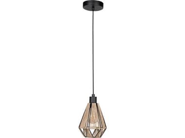 Eglo Adwickle 1-Light Black Brown Mini Pendant EGL43776A