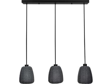 Eglo Barlaston 3-Light Black Island Pendant EGL43962A