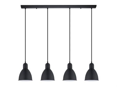Eglo Priddy 4-Light Black Island Pendant EGL49466A