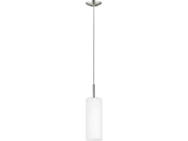 Eglo Troy 1-Light Matte Nickel Cylinder Mini Pendant EGL85977A