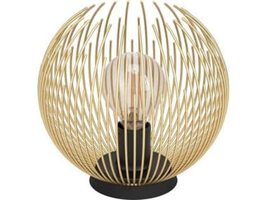 Eglo Venezuela Black Matte Gold Metal Table Lamp EGL900168A