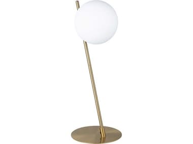 Eglo Rondo Brushed Gold White Glass Table Lamp EGL900868A