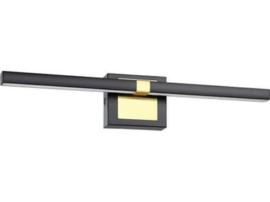 Eglo Pierro Matte Black Brushed Brass Vanity Light EGL900928A