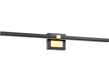 Eglo Pierro Matte Black Brushed Brass Vanity Light EGL900929A