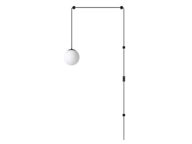 Eglo Rondo 1-Light Black Globe Mini Pendant EGL900977A