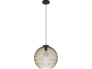 Eglo Venezuela 1-Light Black Gold Pendant EGL901003A