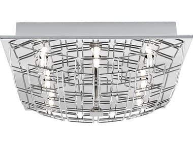 Eglo Cromer 8-Light Chrome Flush Mount EGL91491A
