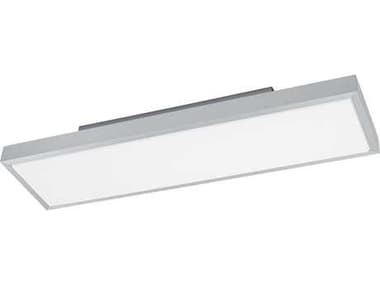 Eglo Idun 1-Light Brushed Aluminum Silver Flush Mount EGL93776A