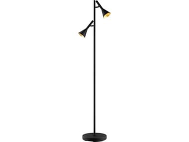 Eglo Cortaderas Black Gold Metal Floor Lamp EGL97806A