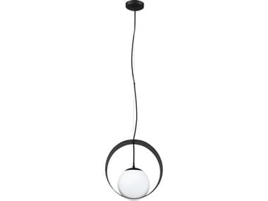 Eglo Camargo 1-Light Black Globe Pendant EGL98192A