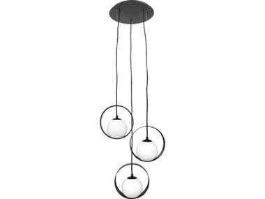Eglo Camargo 3-Light Black Globe Pendant EGL98441A