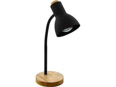 Eglo Verdal Black Wood Metal Desk Lamp EGL98831A