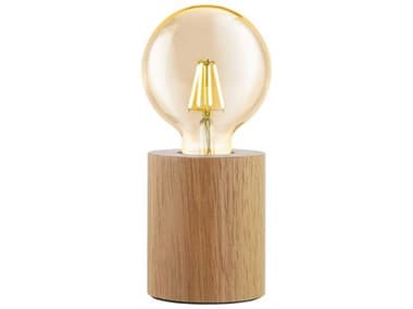 Eglo Turialdo Natural Wood Brown Table Lamp EGL99079A