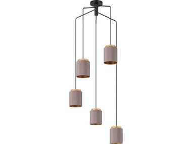 Eglo Albariza 5-Light Black Pendant EGL99447A