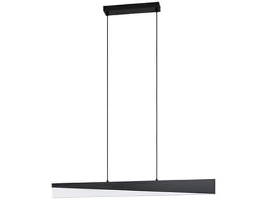 Eglo Isidro 1-Light Structured Black Linear Island Pendant EGL99562A