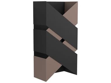 Eglo Gurare 2-Light Structured Black Mocha Wall Sconce EGL99689A