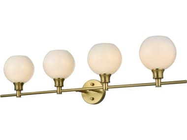 Elegant Lighting Collier 4-Light Satin Gold Vanity Light EGLD2323SG