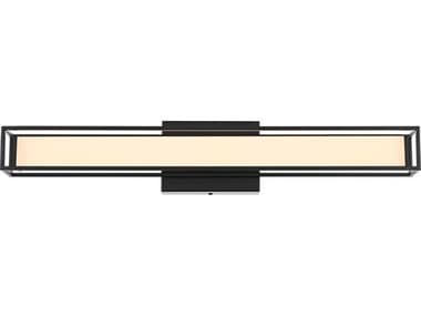 Elegant Lighting Aden 1-Light Black Vanity Light EGLD301W24BK