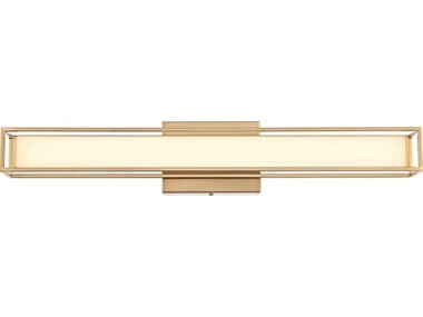 Elegant Lighting Aden 1-Light Satin Gold Vanity Light EGLD301W24SG
