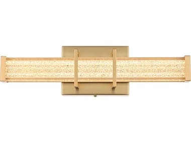 Elegant Lighting Ivaan 1-Light Satin Gold Black Vanity Light EGLD302W16SG