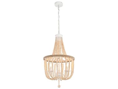 Elegant Lighting Jolie 3-Light Beige Off White Empire Pendant EGLD306D16BG