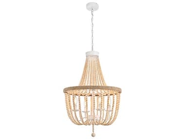 Elegant Lighting Jolie 4-Light Beige Off White Empire Pendant EGLD306D20BG