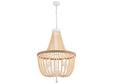 Elegant Lighting Jolie 5-Light Beige Off White Empire Pendant EGLD306D24BG