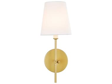 Elegant Lighting Mel 15" Tall 1-Light Brass LED Wall Sconce EGLD6004W6BR