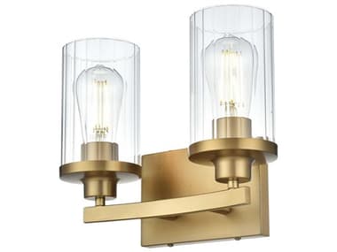 Elegant Lighting Thane 2-Light Satin Gold Vanity Light EGLD7316W12SG