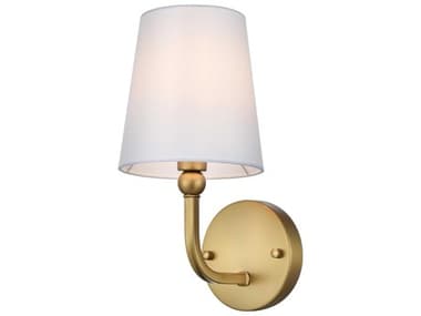 Elegant Lighting Senna 1-Light Satin Gold Wall Sconce EGLD7322W6SG