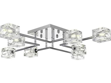 Elegant Lighting Lyra 8-Light Chrome Semi Flush Mount EGLD920F32C