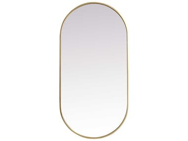 Elegant Lighting Asha Oval Wall Mirror EGMR2A2448BRS