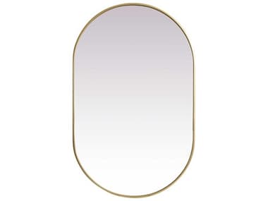 Elegant Lighting Asha Oval Wall Mirror EGMR2A3048BRS