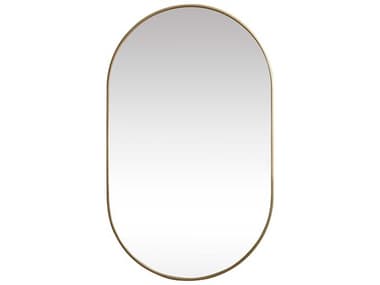 Elegant Lighting Asha Oval Wall Mirror EGMR2A3660BRS