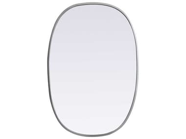 Elegant Lighting Brynn Silver 20''W x 30''H Oval Wall Mirror EGMR2B2030SIL