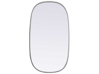 Elegant Lighting Brynn Silver 20''W x 36''H Oval Wall Mirror EGMR2B2036SIL