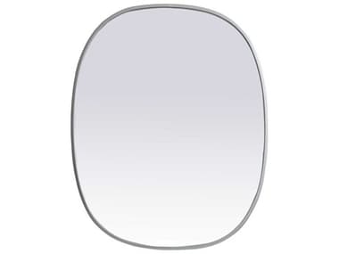 Elegant Lighting Brynn Silver 24''W x 30''H Oval Wall Mirror EGMR2B2430SIL
