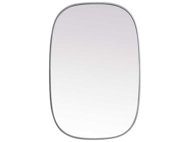 Elegant Lighting Brynn Silver 24''W x 36''H Oval Wall Mirror EGMR2B2436SIL