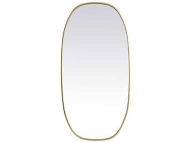 Elegant Lighting Brynn Oval Wall Mirror EGMR2B2448BRS