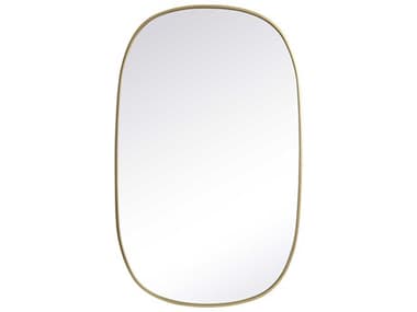 Elegant Lighting Brynn Oval Wall Mirror EGMR2B3048BRS