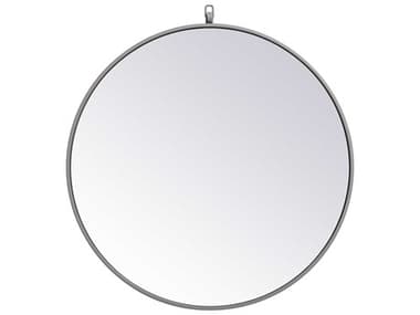 Elegant Lighting Eternity Grey 28'' Round Wall Mirror EGMR4054GR